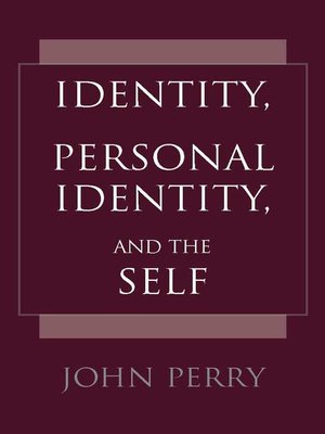cover image of Identity, Personal Identity and the Self